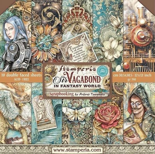 Sir Vagabond in Fantasy World Paper Pack 12"x12"