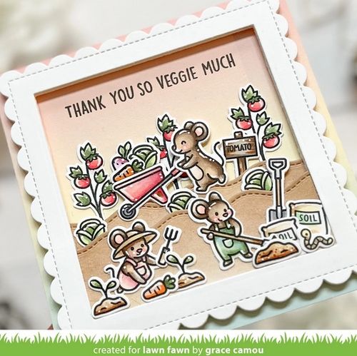 Clear Stamp - Veggie Happy