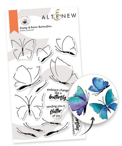 Clear - Stamp & Paint Butterflies