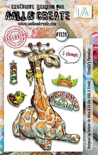 Clear Set A7 - #1128 Giraffe's Paradise