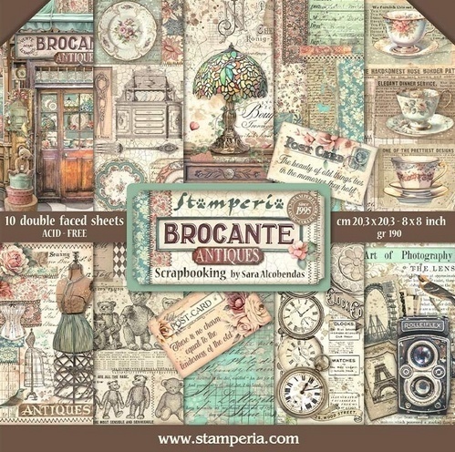 Brocante Antiques Paper Pack 8"x8"