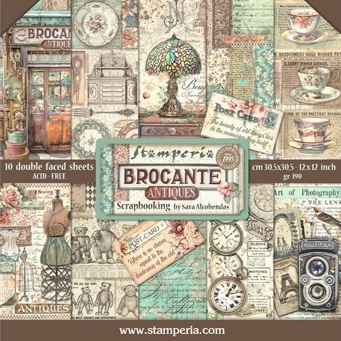 Brocante Antiques Paper Pack 12"x12"