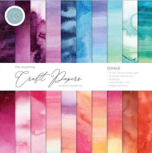 Ombre - Essential Craft Papers Pad 12"x12"