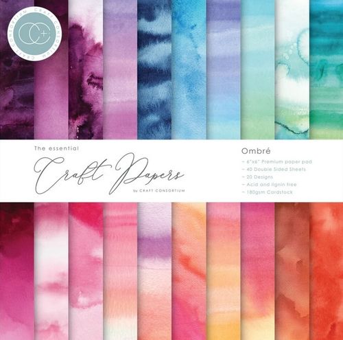 Essential Craft Papers Pad 6"x6" - Ombre