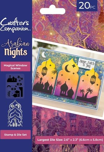 Arabian Nights Stamp & Die - Magical Window Scene