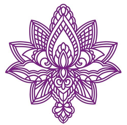 Schablone Decorative Lotus