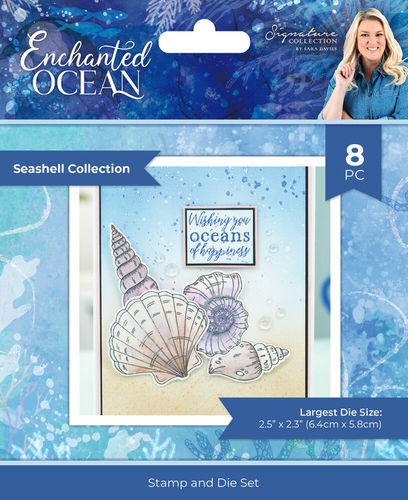 Clear Set und Stanzschablone - Enchanted Ocean - Shell Collection