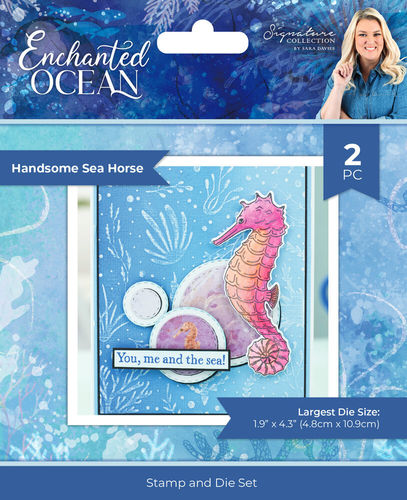Clear Set und Stanzschablone - Enchanted Ocean - Handsome Sea Horse