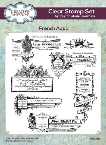 Clear Set Taylor Made Journals - French Ads 1 (A5)