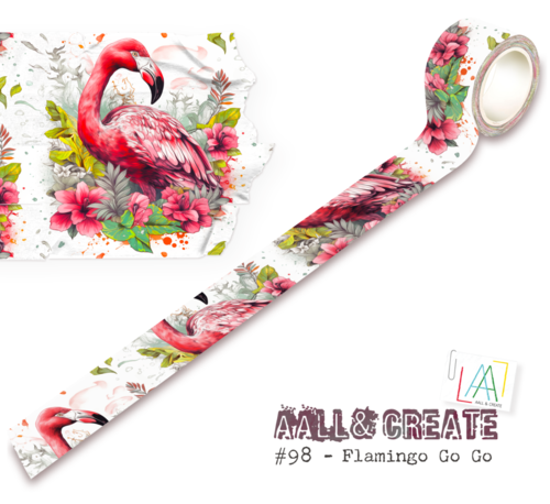 AALL & Create Washi Tape #98 Flamingo Go Go