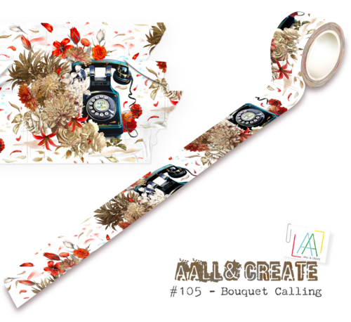 AALL & Create Washi Tape #105 Bouquet Calling