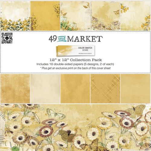 49 And Market Collection Paper Pack 12"x12" - Color Swatch: Ochre
